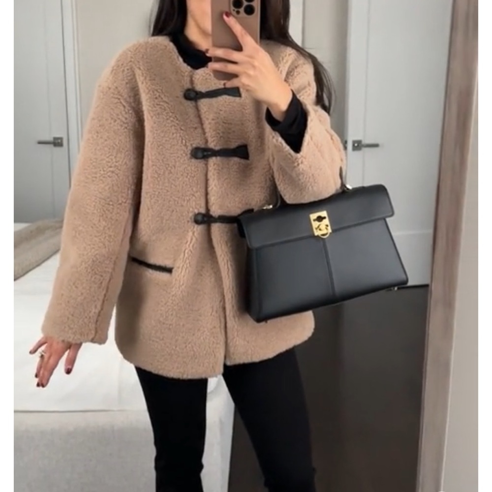 J.Crew Petite Sherpa Toggle Coat
